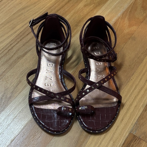 Ted Baker Women's Dark Brown Strappy Sandals - Picture 1 of 2